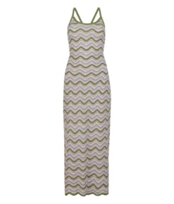 Abito chevron lamé