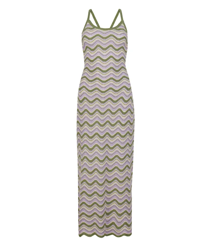 Abito chevron lamé