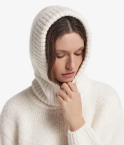 Balaclava a coste in Cashmere Ultrasoft e bouclè