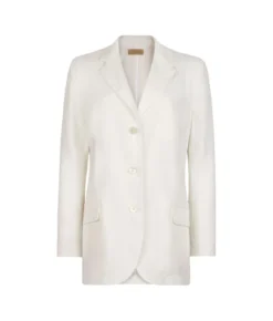 Blazer in lino viscosa