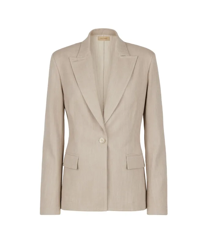 Blazer monopetto in cotone