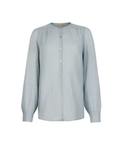Blusa goffrata in seta cotone