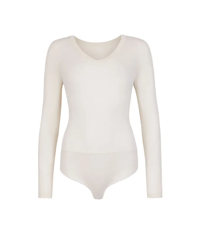 Body a costina in Cashmere Ultrafine