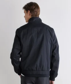 Bomber tecnico in cotone cashmere