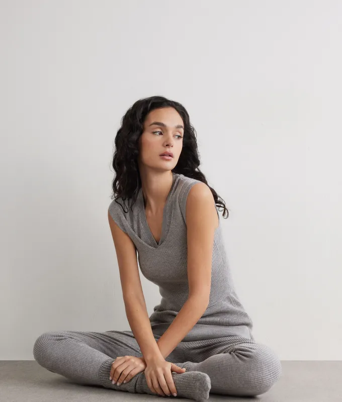 Bralette yoga in cashmere