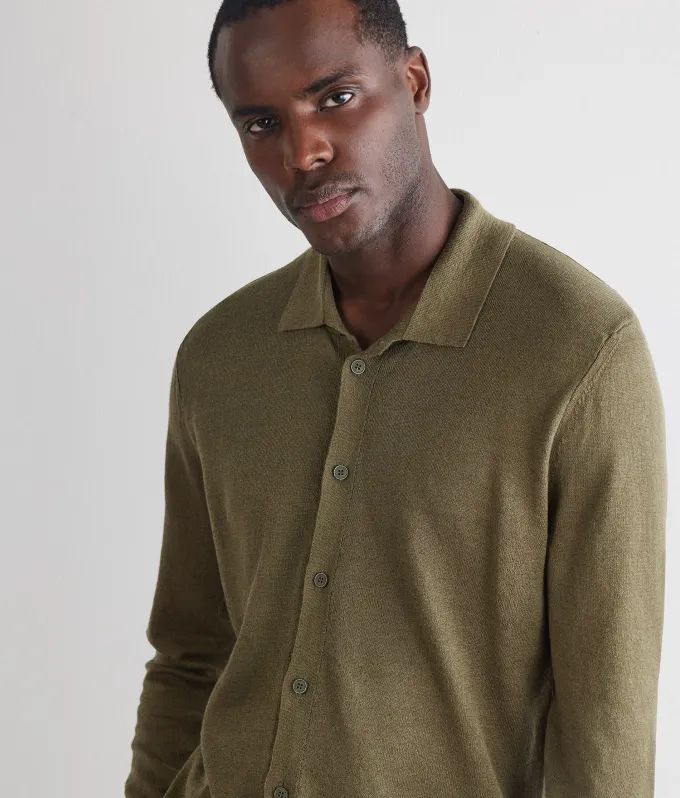 Camicia in lino cotone