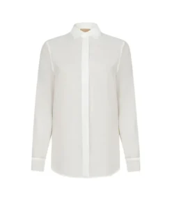 Camicia in mussola di cotone e seta