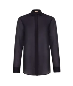 Camicia in mussola di cotone e seta