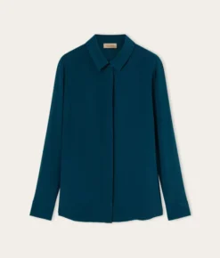 Camicia in seta con colletto