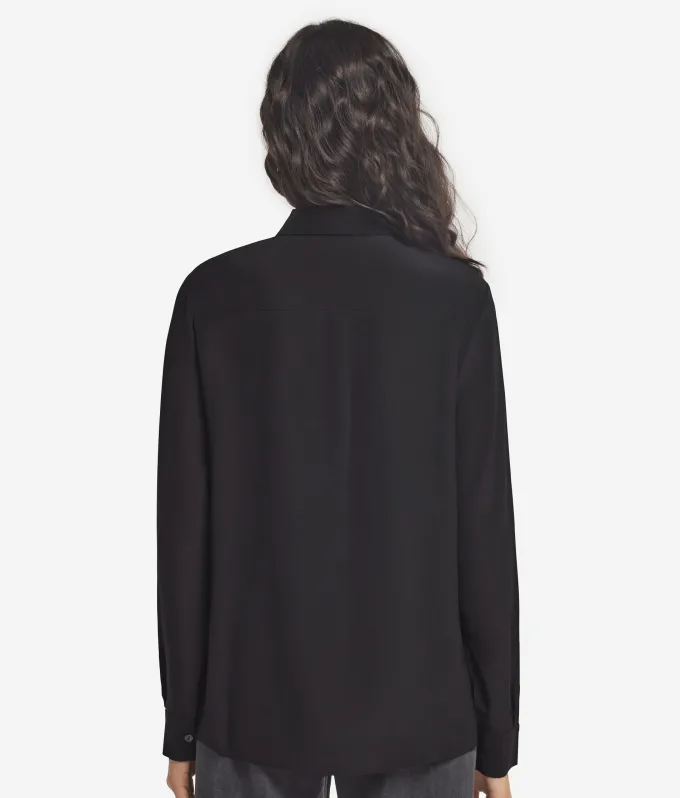 Camicia in seta con colletto