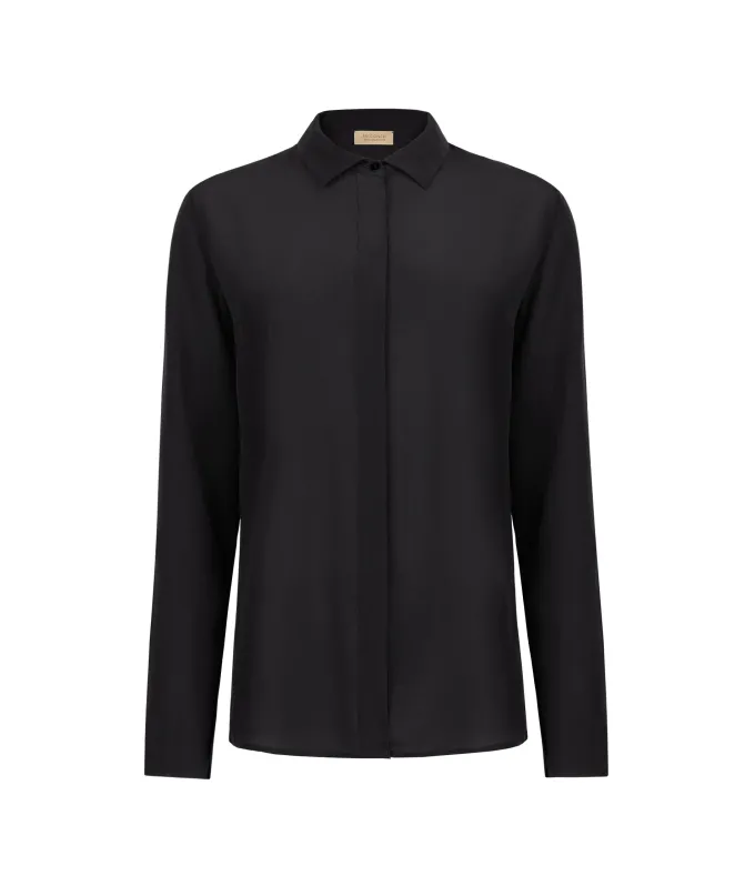 Camicia in seta con colletto