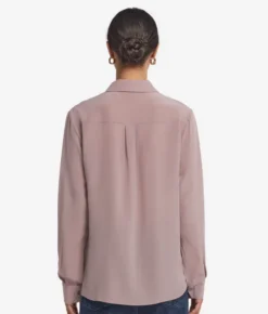 Camicia in seta con colletto