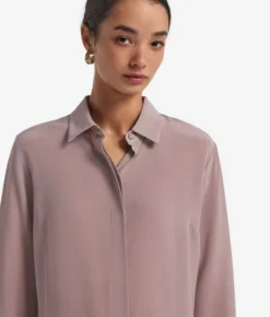 Camicia in seta con colletto