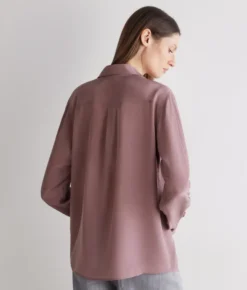 Camicia in seta con colletto