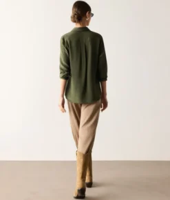 Camicia in seta con colletto