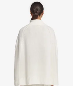 Cappa con zip in Cashmere Ultrasoft