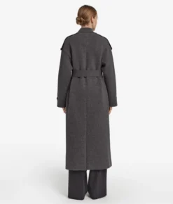 Cappotto lungo con cintura in Cashmere Ultrasoft