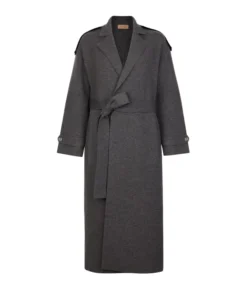 Cappotto lungo con cintura in Cashmere Ultrasoft