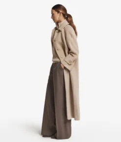 Cappotto lungo in tessuto di cashmere
