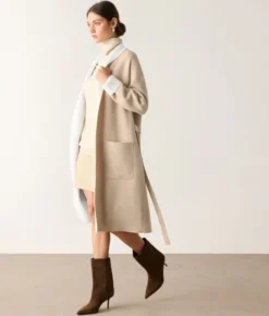 Cappotto reversibile in cashmere