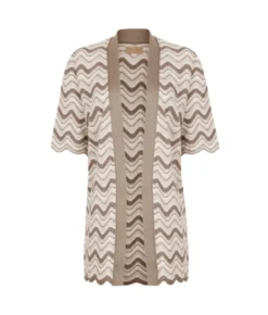 Cardigan chevron lamé