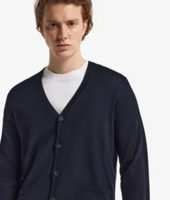 Cardigan con bottoni in Cashmere Ultrafine