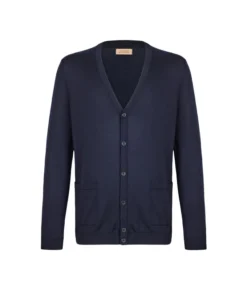 Cardigan con bottoni in Cashmere Ultrafine