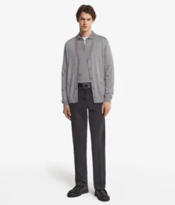Cardigan con bottoni in Cashmere Ultrafine