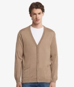 Cardigan con bottoni in Cashmere Ultrafine