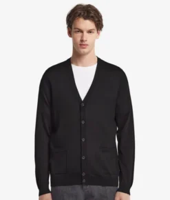 Cardigan con bottoni in Cashmere Ultrafine