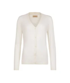Cardigan con scollo a V in Cashmere Ultrafine