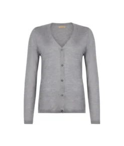 Cardigan con scollo a V in Cashmere Ultrafine