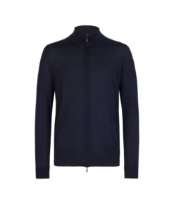 Cardigan con zip in Cashmere Ultrafine