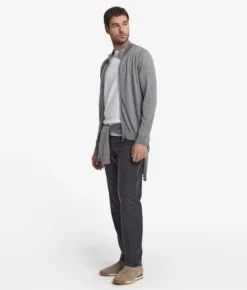 Cardigan con zip in Cashmere Ultrafine