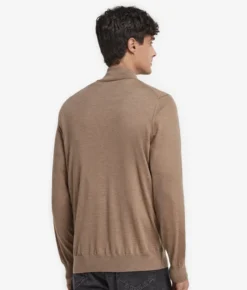 Cardigan con zip in Cashmere Ultrafine