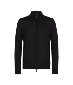 Cardigan con zip in Cashmere Ultrafine