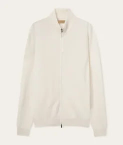 Cardigan con zip in Cashmere Ultrasoft