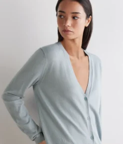 Cardigan in cotone fresh