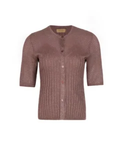 Cardigan trafori lamè
