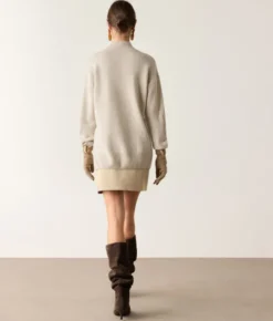 Dolcevita a coste intrecciate in Cashmere Ultrasoft