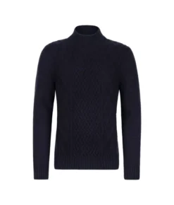 Dolcevita con motivo Fisherman in Cashmere Ultrasoft