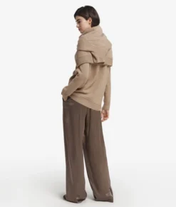 Dolcevita con trecce in Cashmere Undyed Ultrasoft