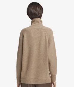 Dolcevita con trecce in Cashmere Undyed Ultrasoft