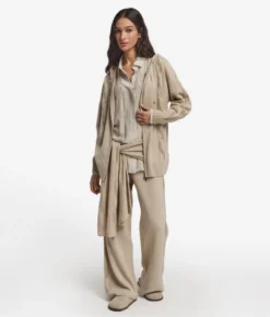 Felpa con trecce e strass in Cashmere Ultrasoft