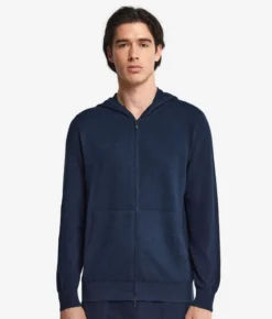 Felpa con zip in Cashmere Ultrasoft