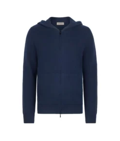 Felpa con zip in Cashmere Ultrasoft