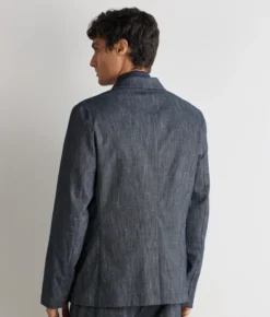Giacca in cotone effetto denim