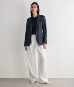 Giacca in cotone effetto denim