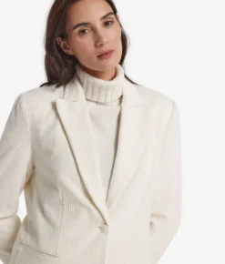 Giacca in velluto di lana e cashmere