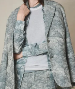Giacca jacquard in cotone